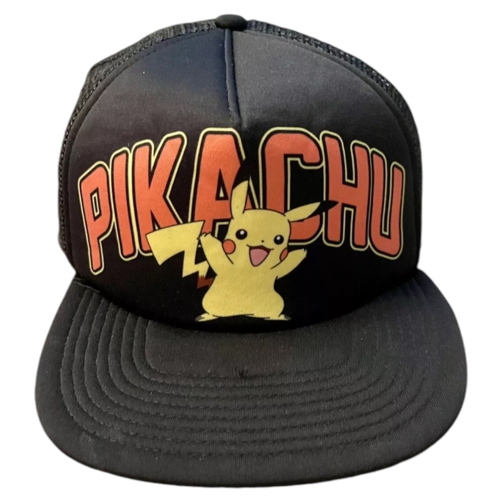 PIKACHU Pokemon Trucker Mesh Foam Snapback Hat-Official License 2016-One Size